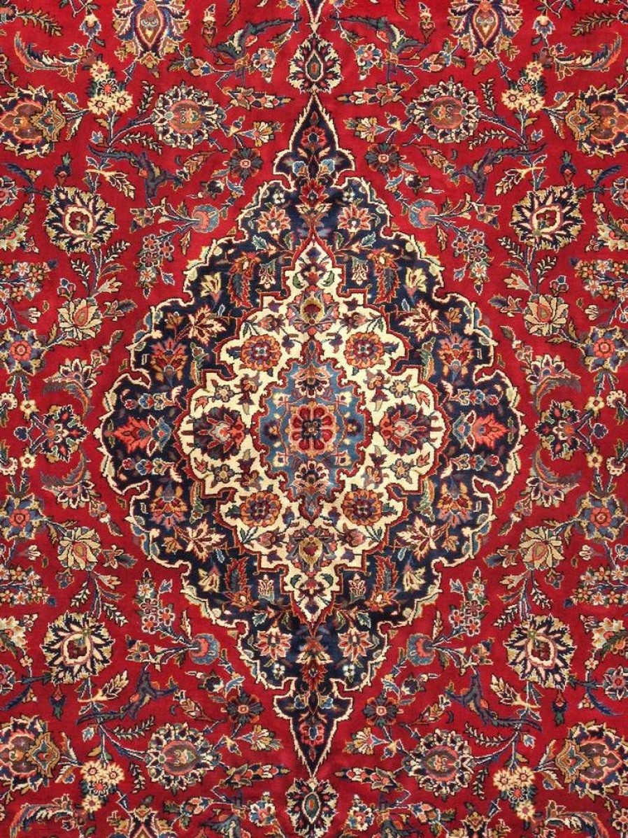 Clearance * Clearance Sale Pasargad Home Antique Kashan Collection Lamb'S Wool Area Rug-10 5 X 14 0 , Red Pasargad Home 17535