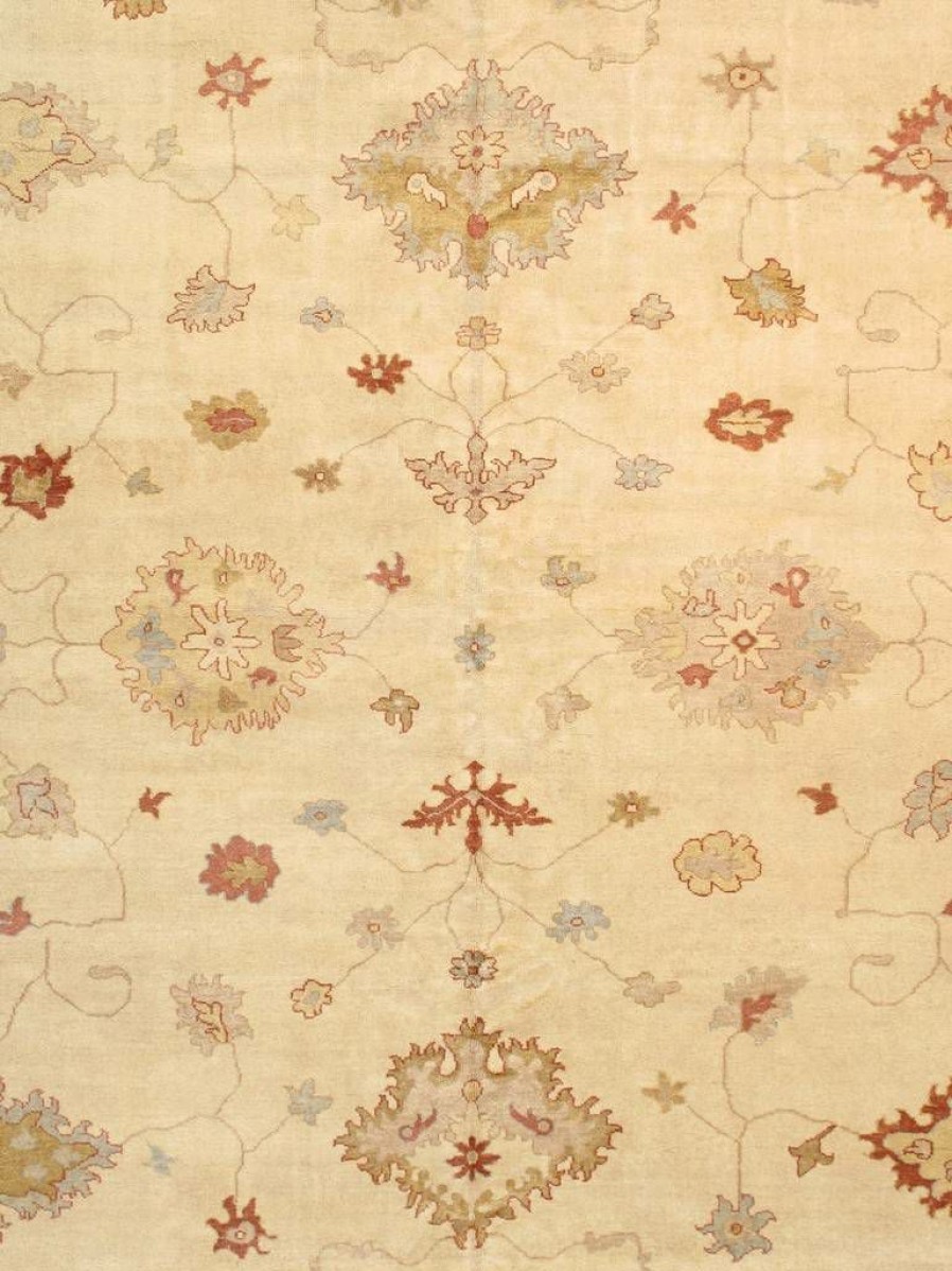 New * Wholesale Pasargad Home Oushak Collection Hand-Knotted Wool Area Rug-12 1 X 17 2 , Ivory Pasargad Home 033221