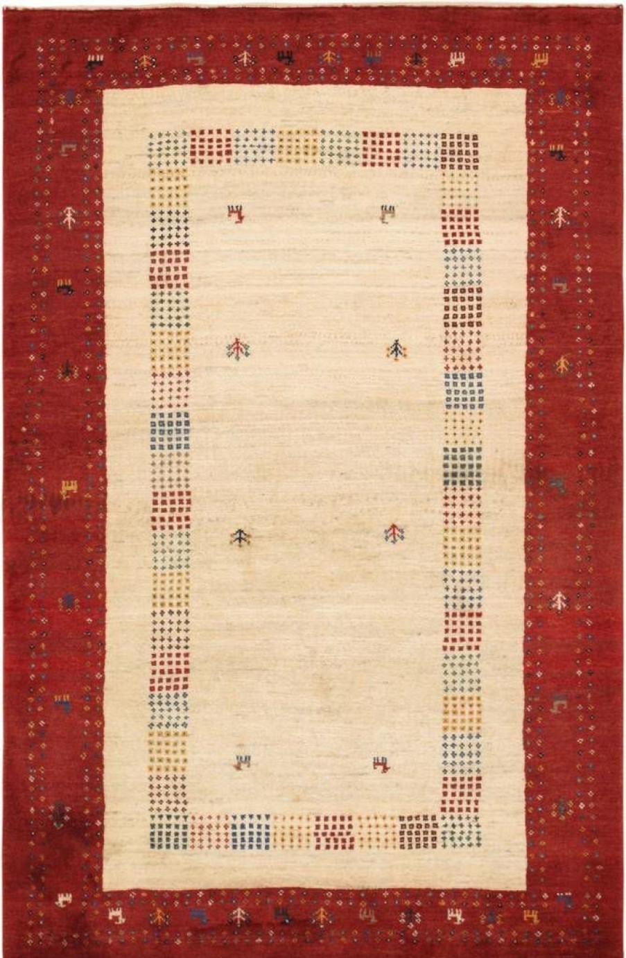 Best * Classical Gabbeh Collection Hand-Knotted Lamb'S Wool Area Rug- 3 4 X 5 3 Pasargad Home 030227