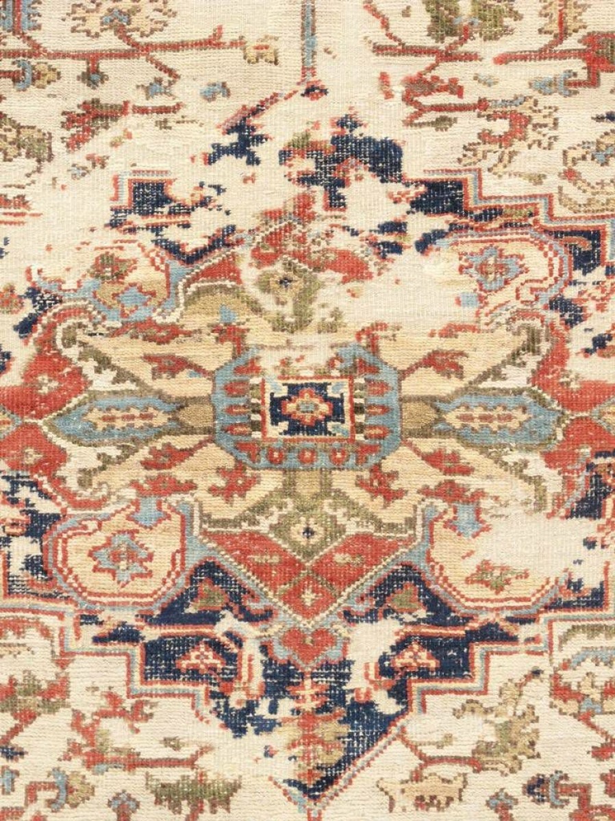 New * Crazy Deals Pasargad Home Serapi Collection Hand-Knotted Ivory/Navy Wool Area Rug- 8 0 X 8 1 Pasargad Home Pmh-1 8 8