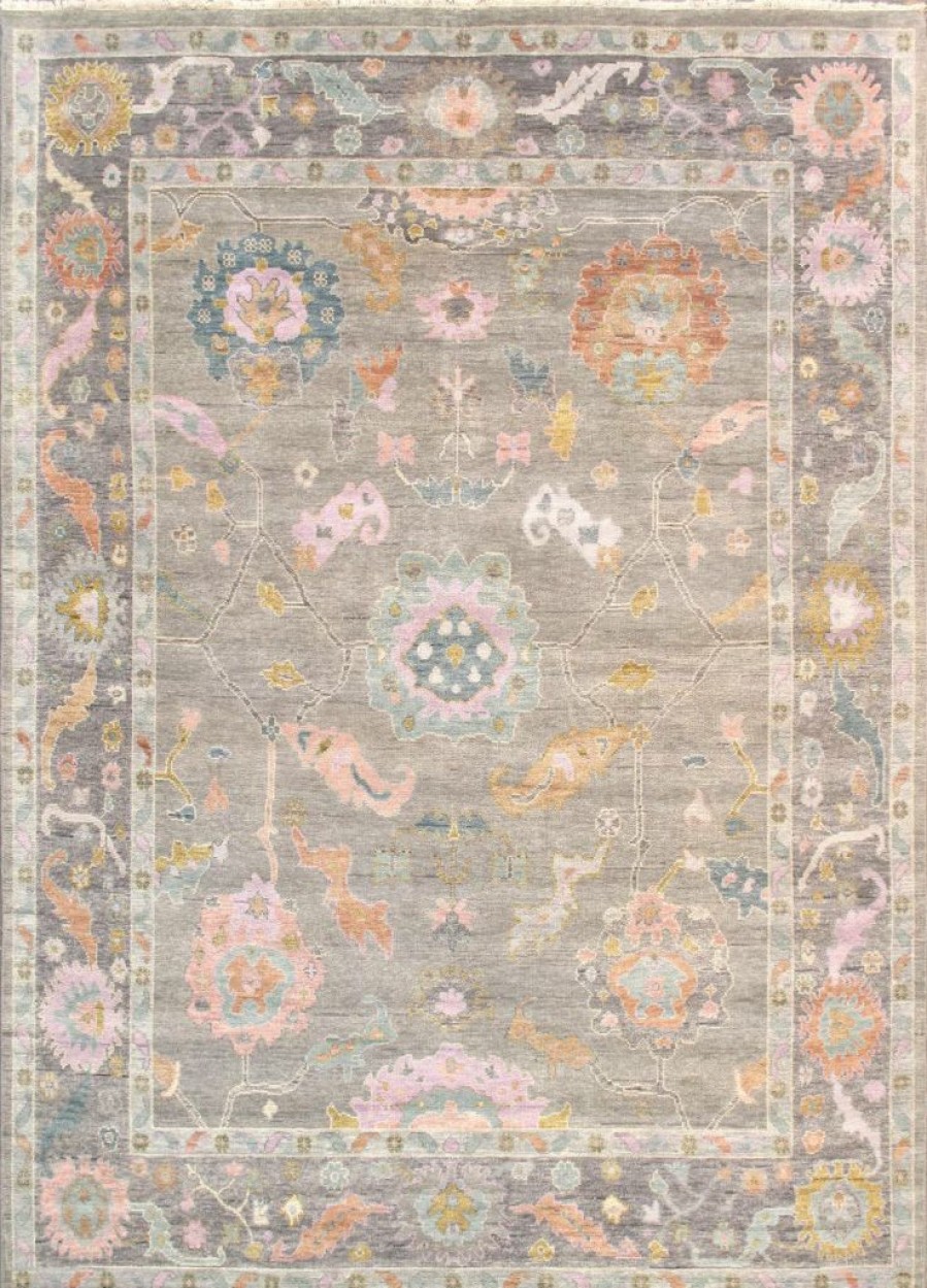 Wholesale * Exclusive Design Pasargad Home Oushak Collection Hand-Knotted Wool Area Rug-11 9 X 15 1 , Silver-Grey Pasargad Psf-04 12 15