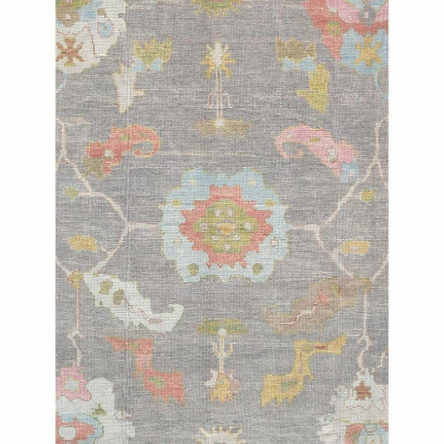 Clearance * Turkish Oushak Hand-Knotted Taupe Wool Area Rug-8'10" X 12 0" Fashionable Pasargad Home