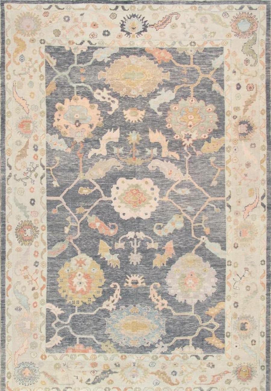 Best * Hot Sell Pasargad Home Oushak Collection Hand-Knotted Wool Area Rug- 9'10" X 14 4 Pasargad Home 980298 10 14