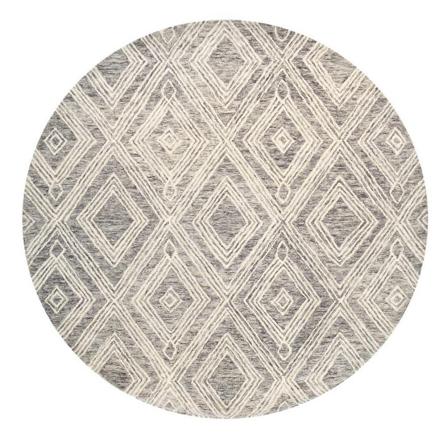 Clearance * Discounts Pasargad Home Modern Collection Hand-Tufted Bamboo Silk & Wool Area Rug, 8 0 X 8 0 , Silver Pasargad Home Plt-1624Rnd 8