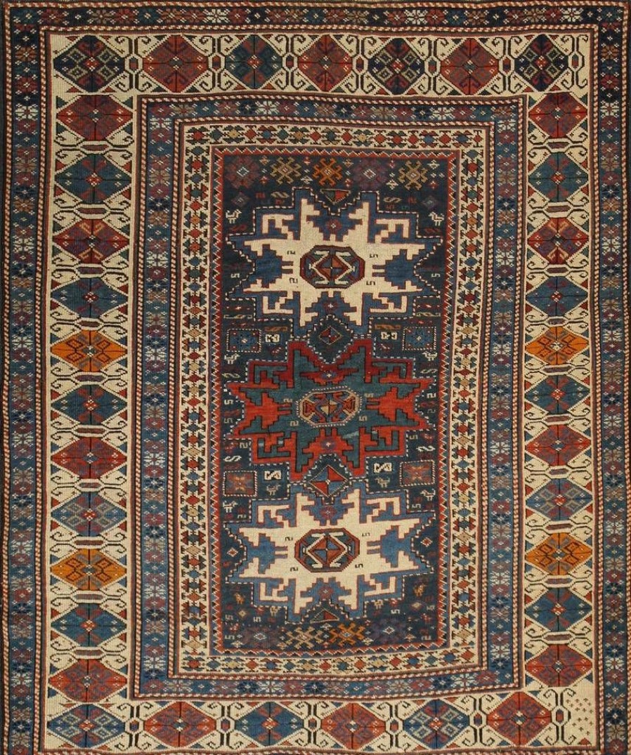 Wholesale * Quick Expedition Kazak Colletion Hand-Knotted Lamb'S Wool Area Rug- 3 7 X 4 1 Pasargad Home 027989