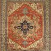 Hot * Classical Pasargad Home Serapi Collection Hand-Knotted Rust/Ivory Wool Area Rug- 8'10" X 9 1 Pasargad Home Pb-10B Ivo 9 9