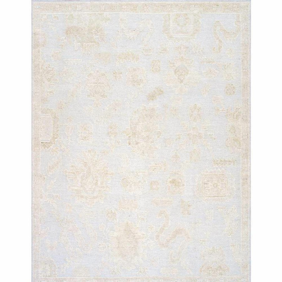 Hot * Oushak Hand-Knotted Blue Wool Area Rug-9 3" X 11'11" Discounts Pasargad Home