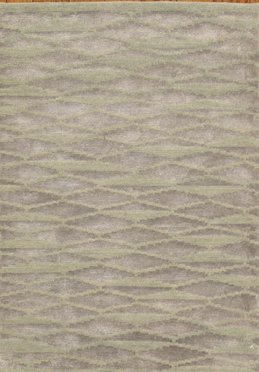 Clearance * Limited Edition Modern Collection Hand-Knotted Silk And Wool Area Rug- 2 0 X 3 0 Pasargad Home Shimmer-2 2X3