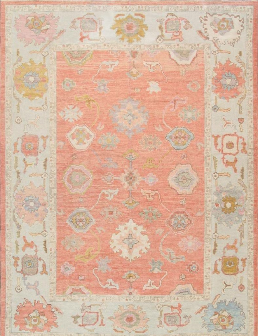 Best * Large Choice Pasargad Home Oushak Collection Hand-Knotted Wool Area Rug-10 4 X 13 3 Pasargad Home 980297 10 13