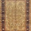 Wholesale * Online Peacok Thrn Sarouk Collection Hand-Knotted Lamb'S Wool Area Rug- 7 4 X 7 4 Pasargad Home P-425 Navy 7X7