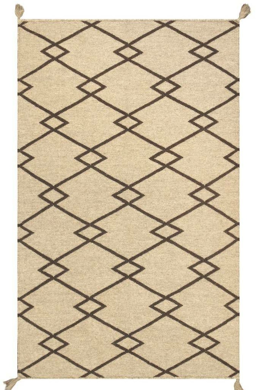 Online * Wholesale Pasargad Home Navajo Style Handwoven Wool Mocha Area Rug 3 1 X 4'10" Pasargad Home Pnt-244 3 5