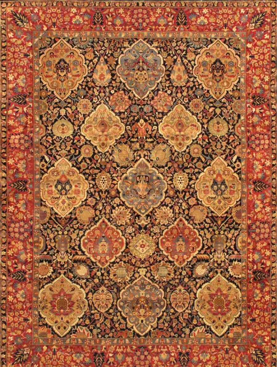 Online * Exclusive Design Kerman Collection Hand-Knotted Wool Area Rug- 10 0 X 13 10 Pasargad Home P-Lavar 10X14