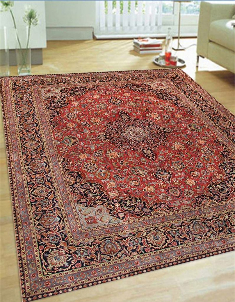 Online * Limit Offer Kashan Collection Hand-Knotted Lamb'S Wool Area Rug-10 1 X 14 3 Pasargad Home Pl 10 14