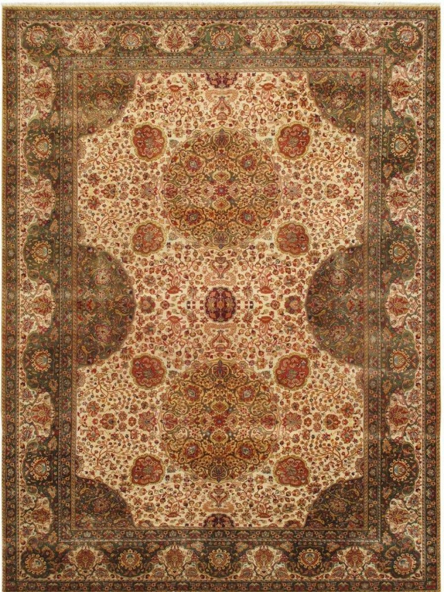 Best * Quick Delivery Agra Collection Hand-Knotted Lamb'S Wool Area Rug- 10 1 X 10'11" Pasargad Home Ph-260 10X11