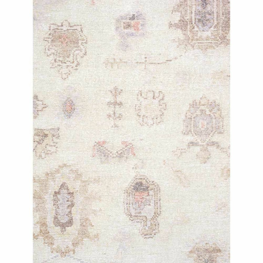 Best * Oushak Hand-Knotted Beige Wool Area Rug-9 3" X 12 0" Promotion Pasargad Home