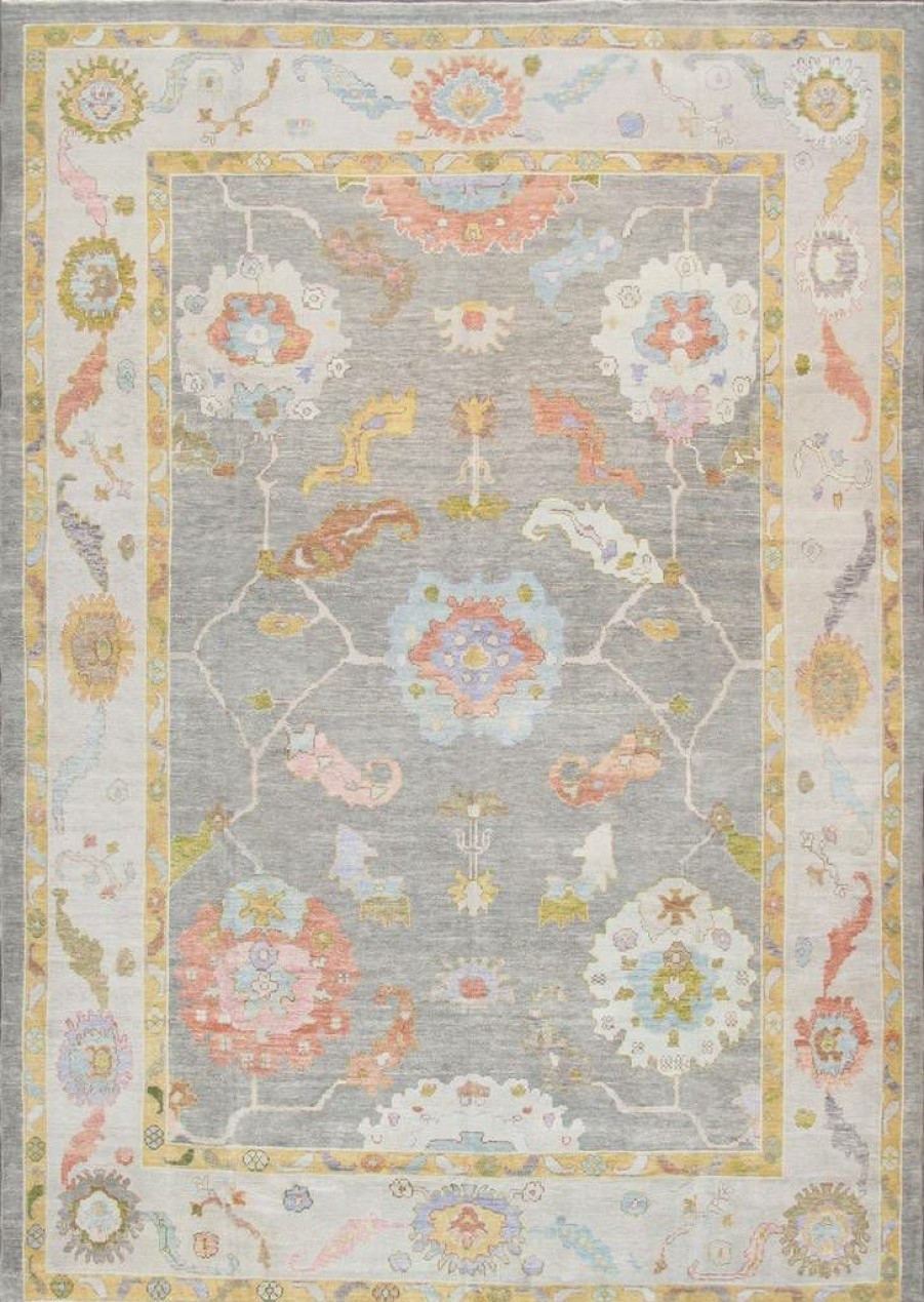 Best * Clearance Sale Pasargad Home Oushak Collection Hand-Knotted Wool Area Rug- 9 9 X 13 8 Pasargad Home 980305 10 14