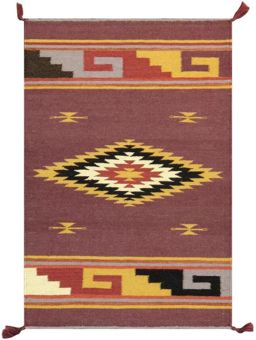 New * Limit Offer Pasargad Home Navajo Style Handwoven Wool Purple Area Rug 2 1 X 3 0 Pasargad Home Pnt-256 2 3