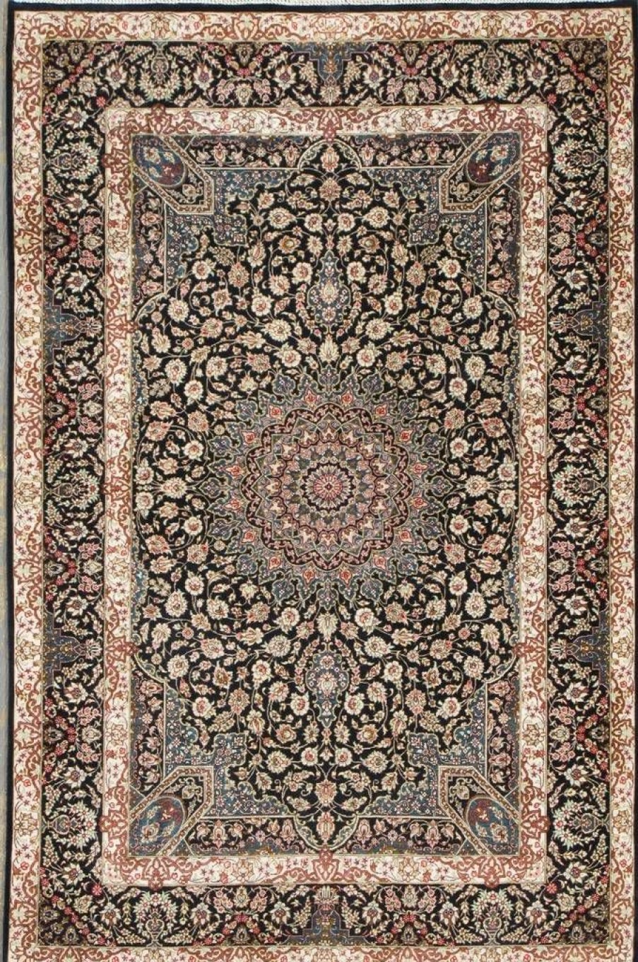 Best * Limit Offer Qum Colletion Hand-Knotted Pure Silk Area Rug- 3 2 X 4'10" Pasargad Home 043507