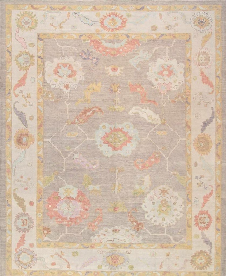 Online * Excellent Quality Pasargad Home Oushak Collection Hand-Knotted Wool Area Rug-11'10" X 14 4 Pasargad Home 980301 12 14