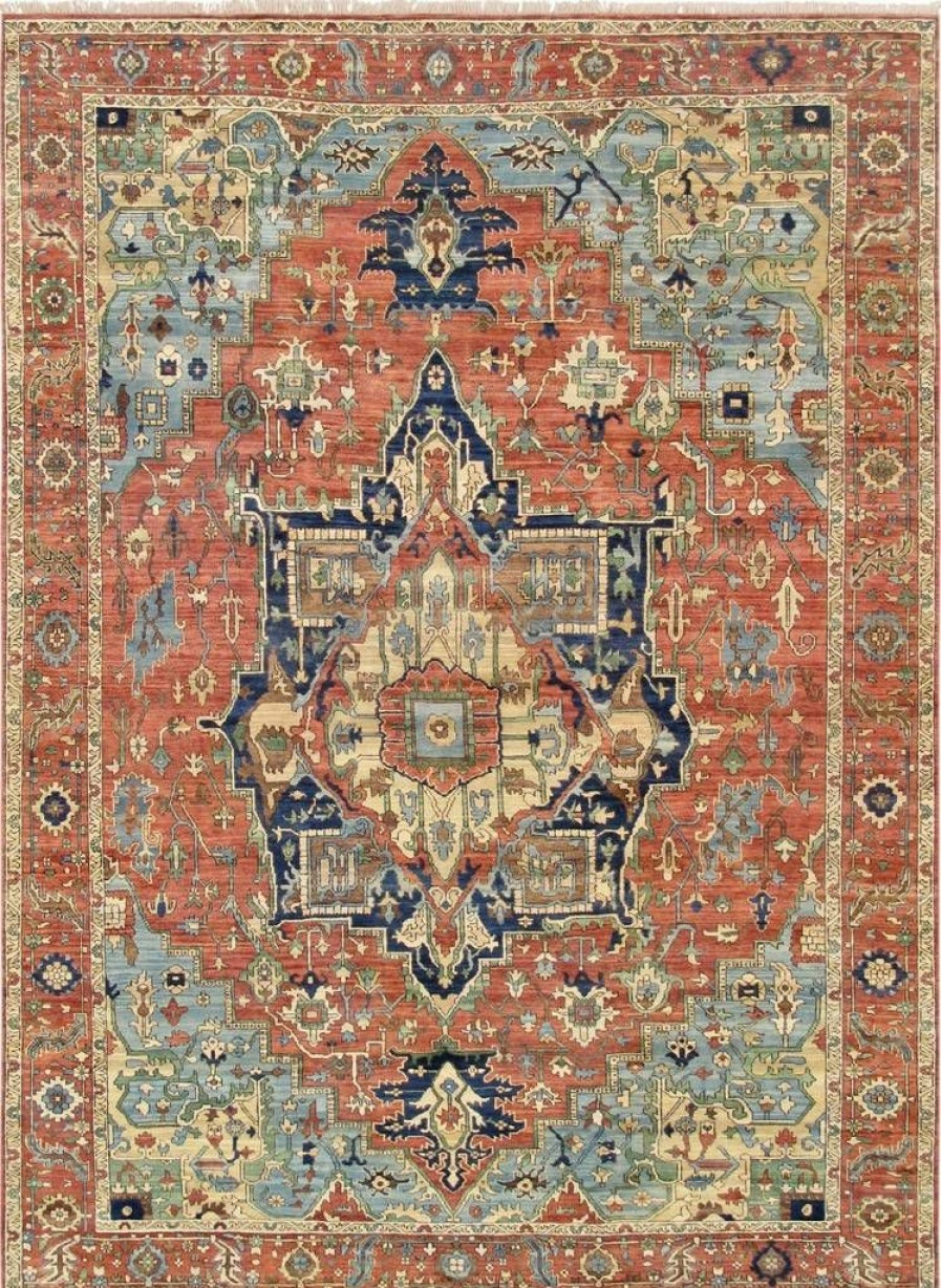 Hot * Outlet Pasargad Home Serapi Collection Hand-Knotted Rust Wool Area Rug- 9'10" X 13'11" Pasargad Home Ph-6 10 14