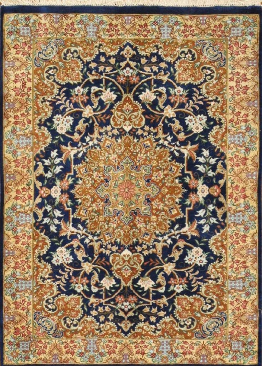 Clearance * Online Qum Colletion Hand-Knotted Pure Silk Area Rug- 2 0 X 2 7 Pasargad Home 038037