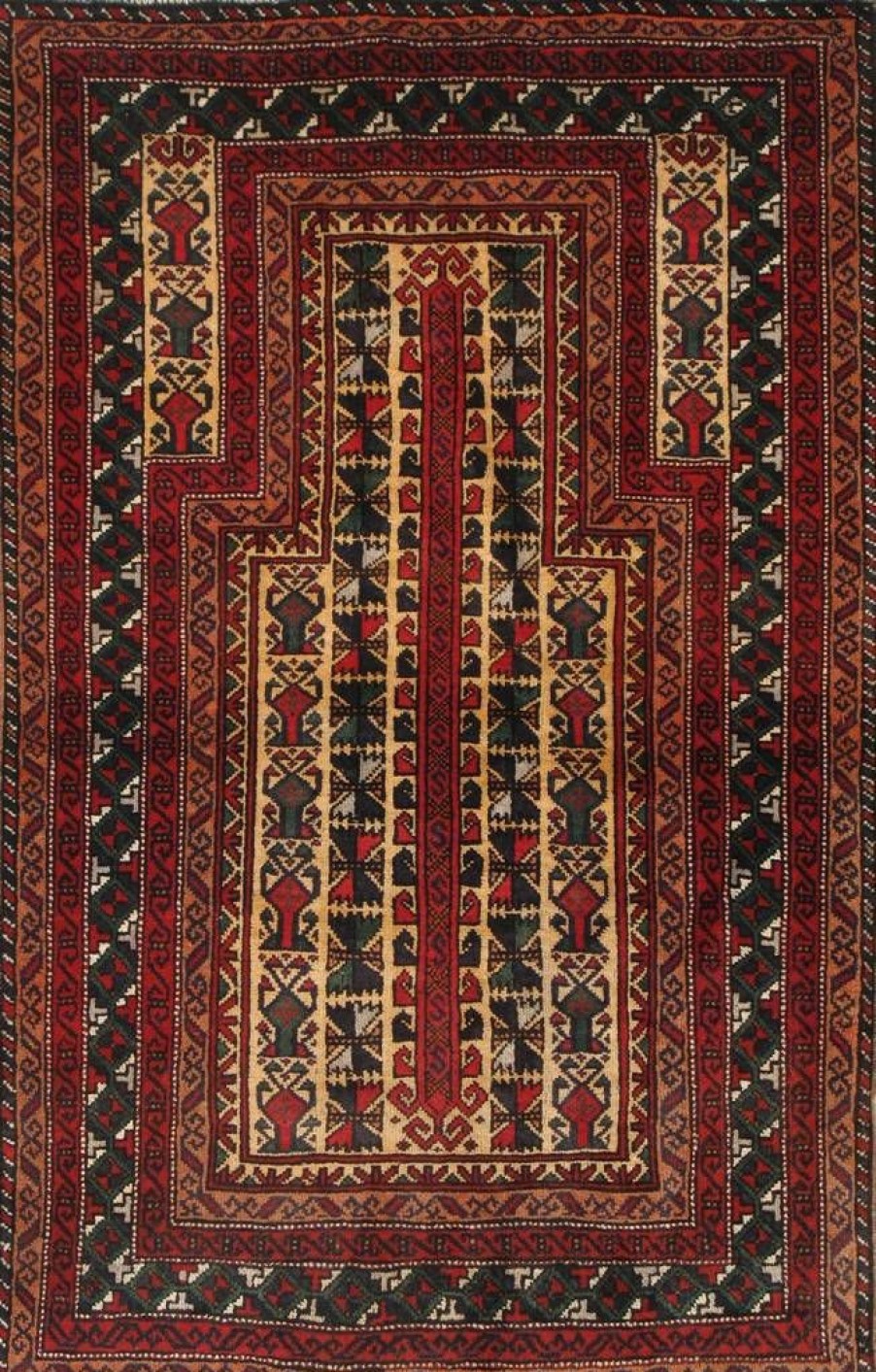 Best * Best Price Balouch Colletion Hand-Knotted Lamb'S Wool Area Rug- 2'11" X 4 9 Pasargad Home 043937