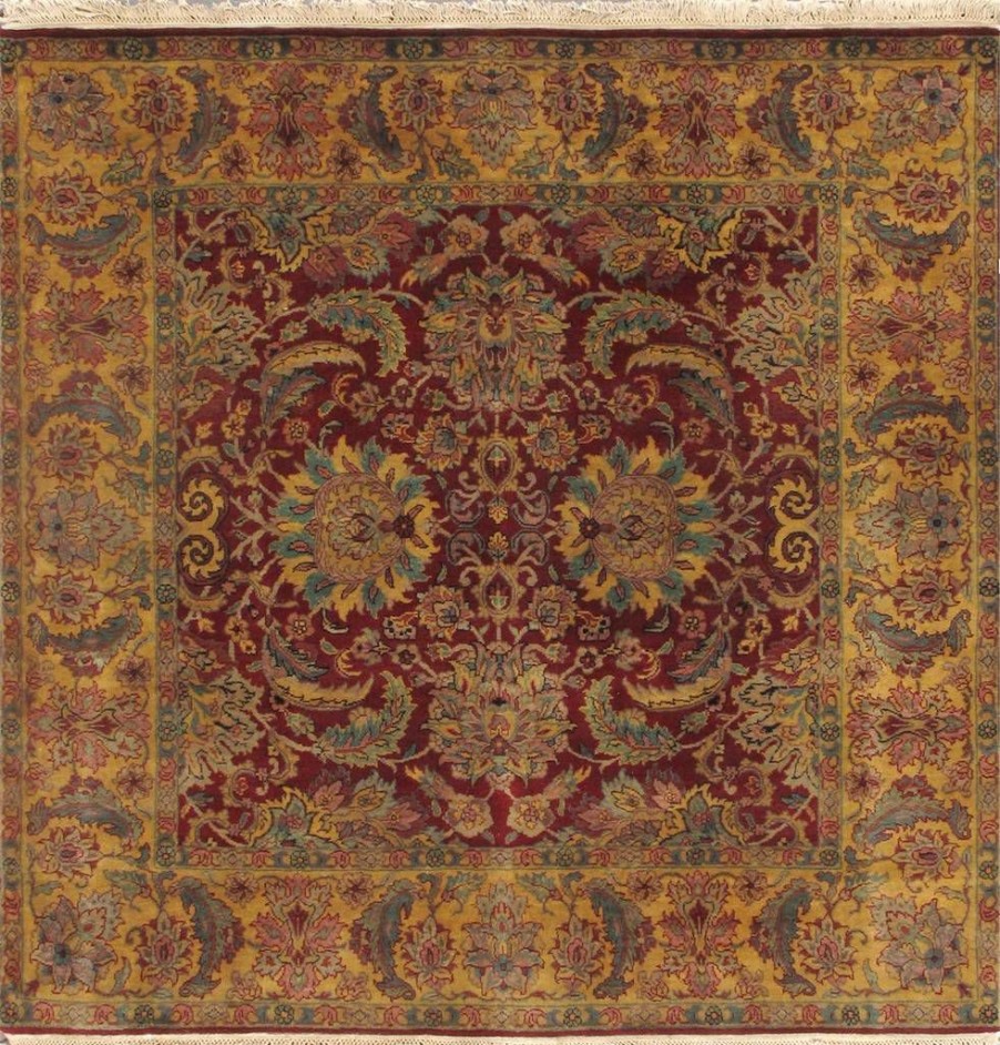 Hot * Discounts Agra Collection Hand-Knotted Lamb'S Wool Area Rug- 6 1 X 6 1 Pasargad Home 025080