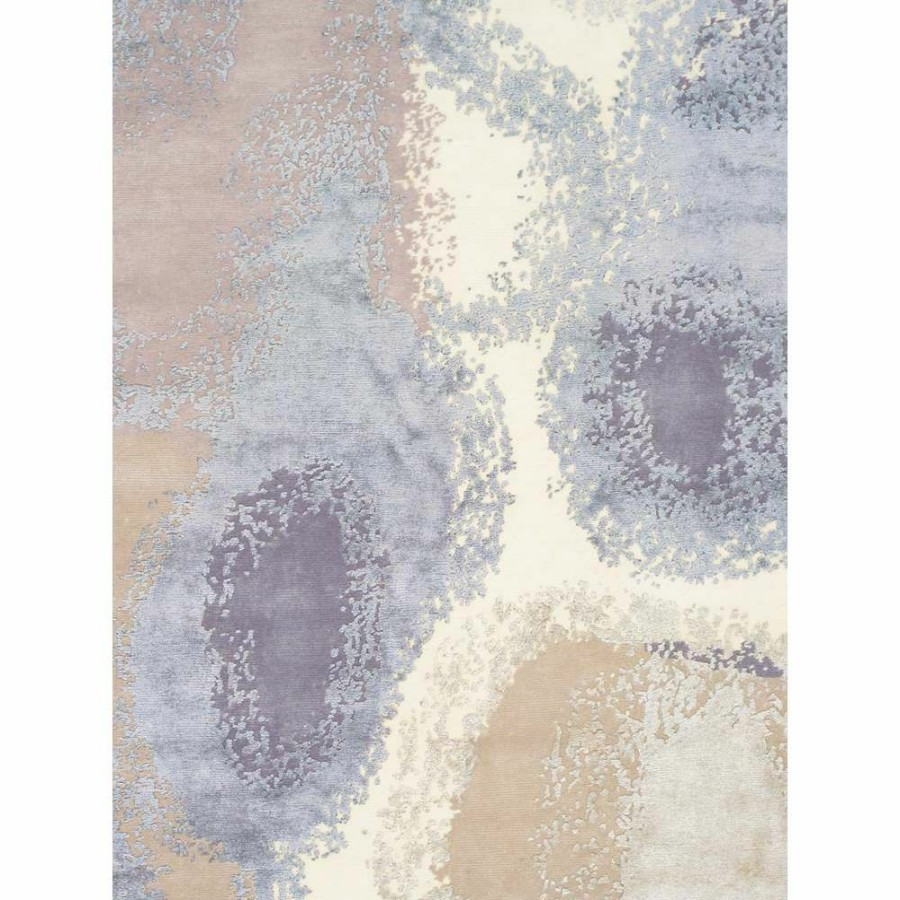 Clearance * Modern Hand-Knotted Ivory Tencel Silk & Wool Area Rug- 9 1" X 12 2" Online Store Pasargad Home