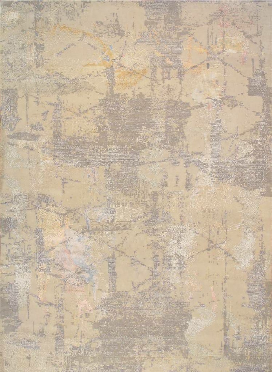 Wholesale * Promotions Pasargad Home Modern Collection Hand-Knotted Silk & Wool Area Rug-10 5 X 14 3 , Beige/Grey Pasargad Home Prj-8D 10 14