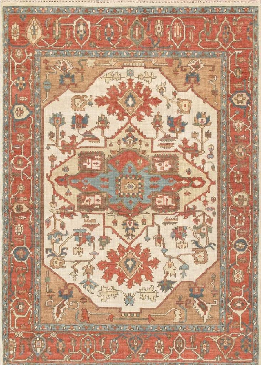 Online * Shoping Pasargad Home Serapi Collection Hand-Knotted Wool Area Rug, 9 8 X 13'10", Ivory Pasargad Home Ph-04 10 14