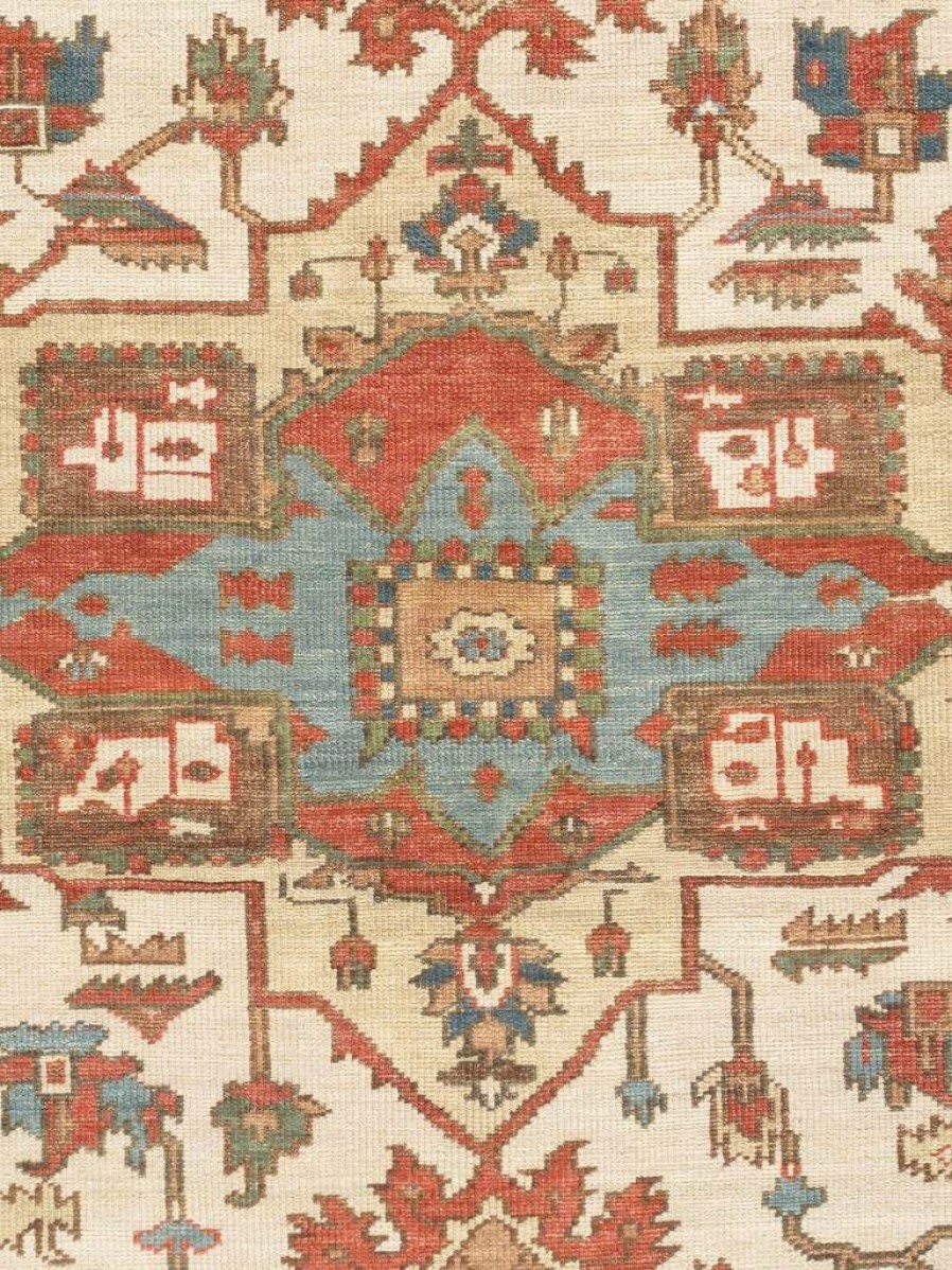 Online * Shoping Pasargad Home Serapi Collection Hand-Knotted Wool Area Rug, 9 8 X 13'10", Ivory Pasargad Home Ph-04 10 14