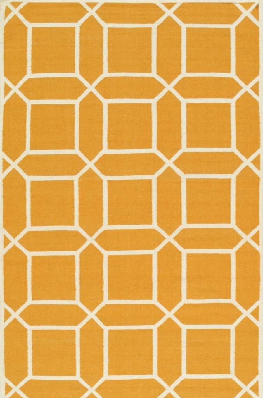 Wholesale * Exclusive Design Pasargad Sahara Collection Decorative Handmade Wool Flat Weave Area Rug Orange/Ivory 2 3 Pasargad Home Sa-10404 2X3