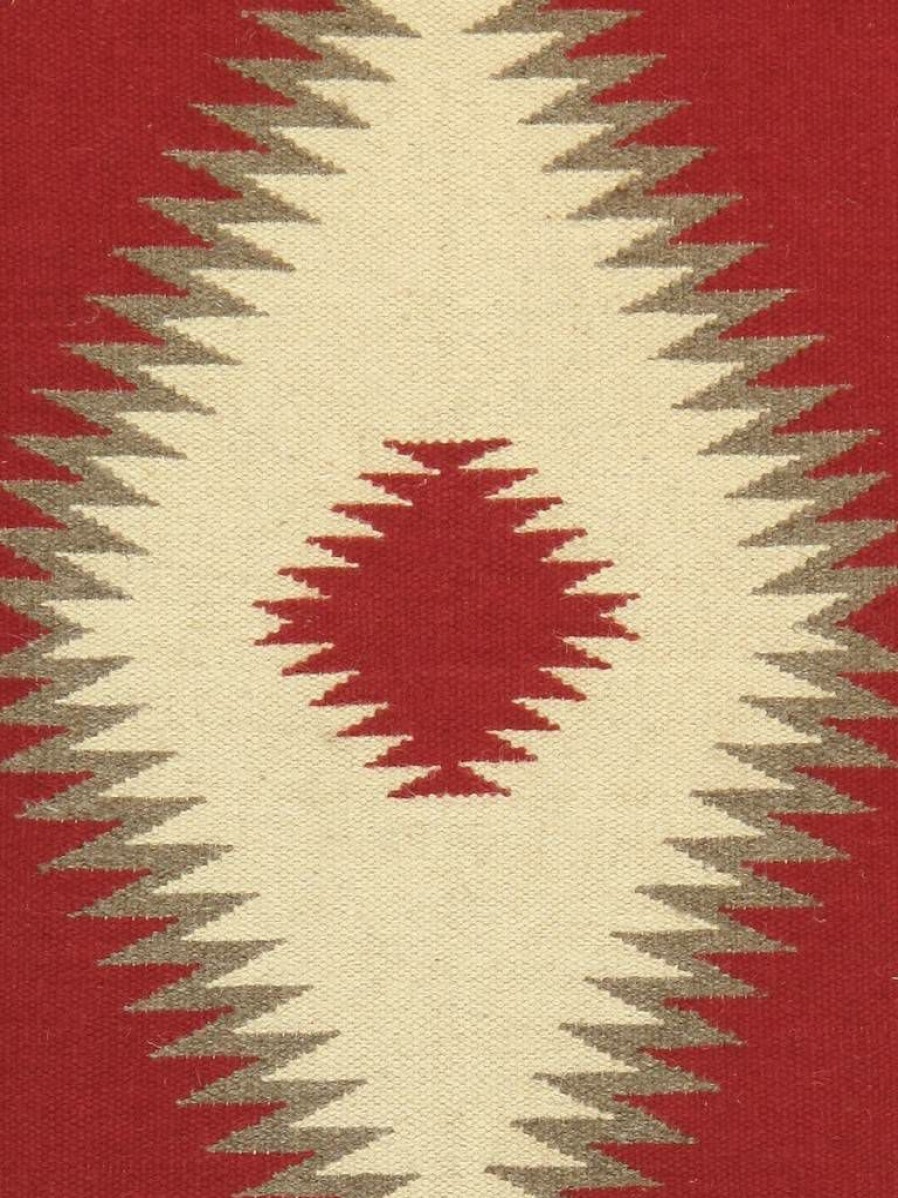 Best * Hot Sell Pasargad Home Navajo Style Handwoven Wool Red Area Rug 3 1 X 4'11" Pasargad Home Pnt-253 3 5