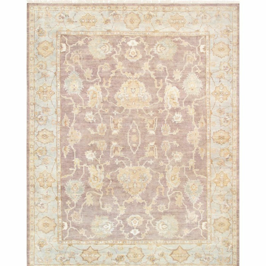 Clearance * Oushak Hand-Knotted Brown Lamb'S Wool Area Rug-9 3" X 11'10" Lower Price Pasargad Home