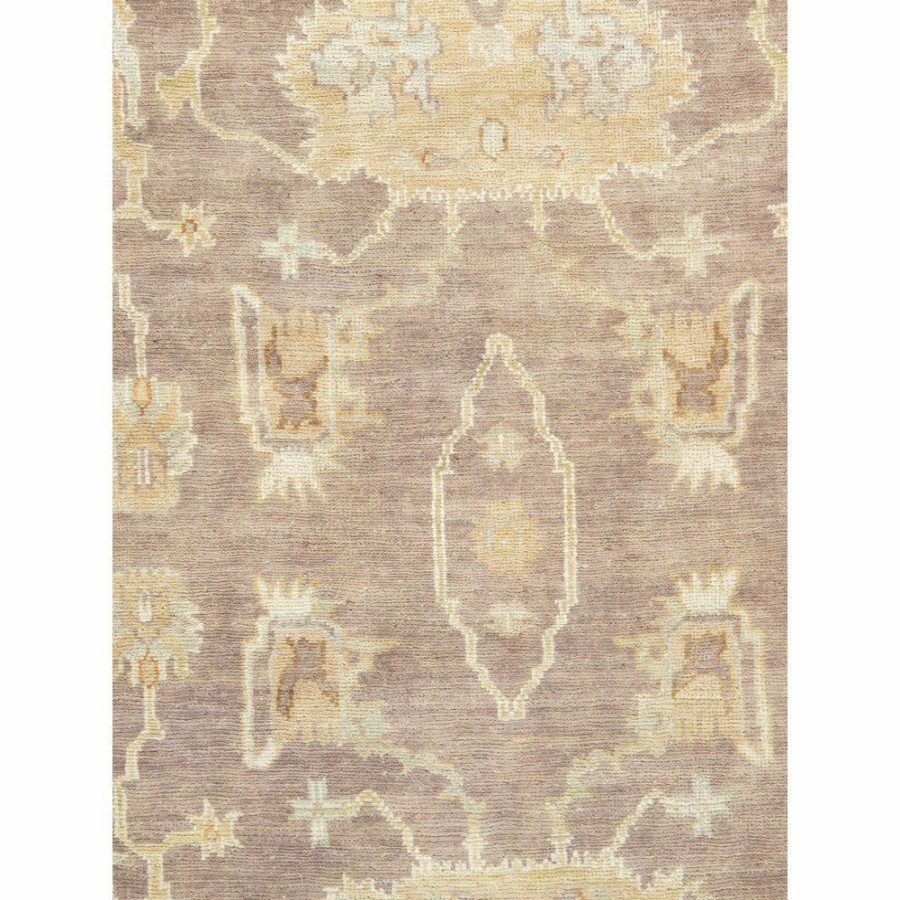 Clearance * Oushak Hand-Knotted Brown Lamb'S Wool Area Rug-9 3" X 11'10" Lower Price Pasargad Home