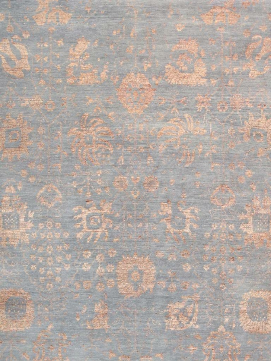 Best * Classical Pasargad Home Transitional Collection Hand-Knotted Grey Bsilk & Wool Area Rug-10 0 X 13 9 Pasargad Home Vase-1071 10 14