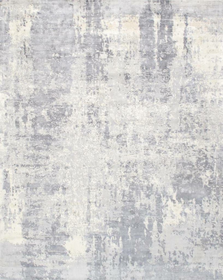 New * Wholesale Pasargad Home Mirage Collection Hand-Loomed Grey Silk Area Rug- 10 X 14 Pasargad Home Psh-25 10 14