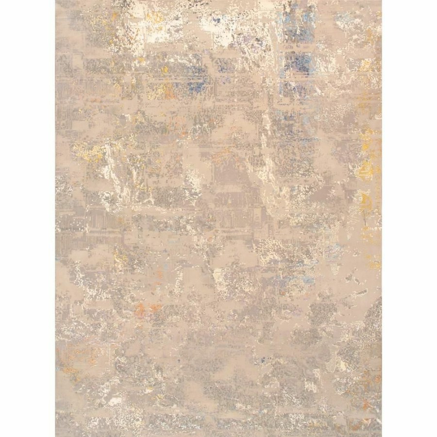 Clearance * Modern Hand-Knotted Beige Tencel Silk & Wool Area Rug- 9 2" X 12 3" Hot Selling Pasargad Home