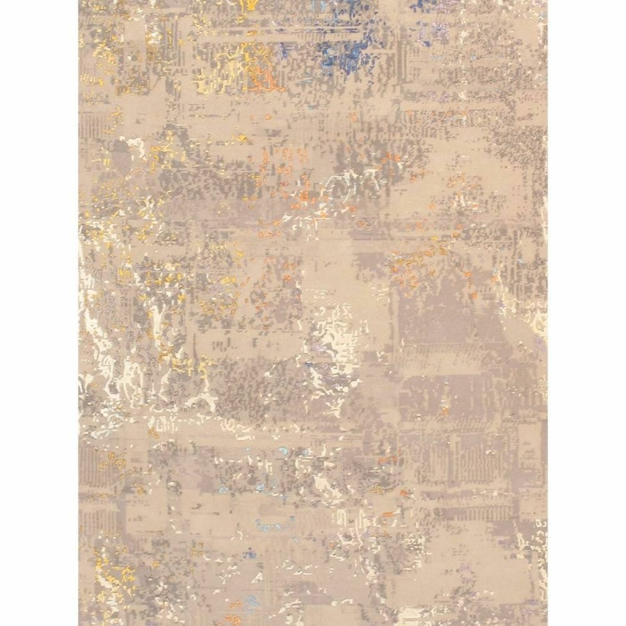 Clearance * Modern Hand-Knotted Beige Tencel Silk & Wool Area Rug- 9 2" X 12 3" Hot Selling Pasargad Home