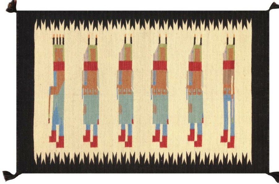 Clearance * Large Choice Pasargad Home Navajo Style Handwoven Wool Ivory Area Rug 2 7 X 3'11" Pasargad Home Pnt-272 3 4