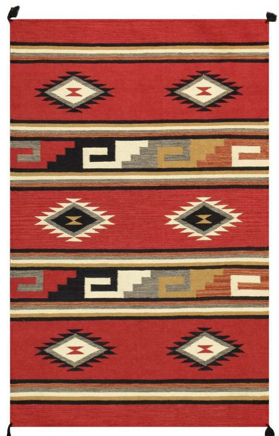 Online * Shoping Pasargad Home Navajo Style Handwoven Wool Red Area Rug 3 2 X 4 9 Pasargad Home Pnt-262 3 5