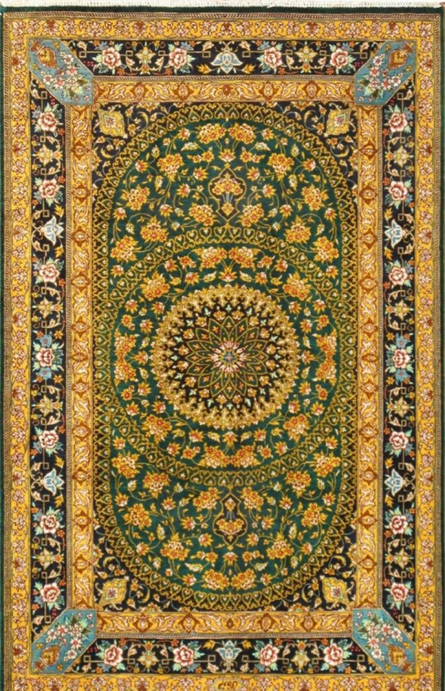 Wholesale * Promotions Qum Colletion Hand-Knotted Pure Silk Area Rug- 2 6 X 4 0 Pasargad Home 038418