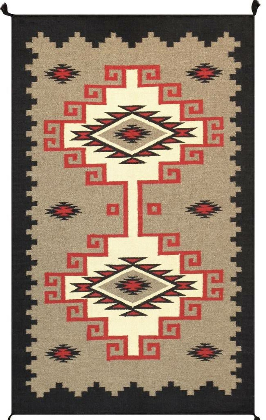 Online * Hot Selling Pasargad Home Navajo Style Handwoven Wool Mocha Area Rug 3 0 X 4'11" Pasargad Home Pnt-246 3 5