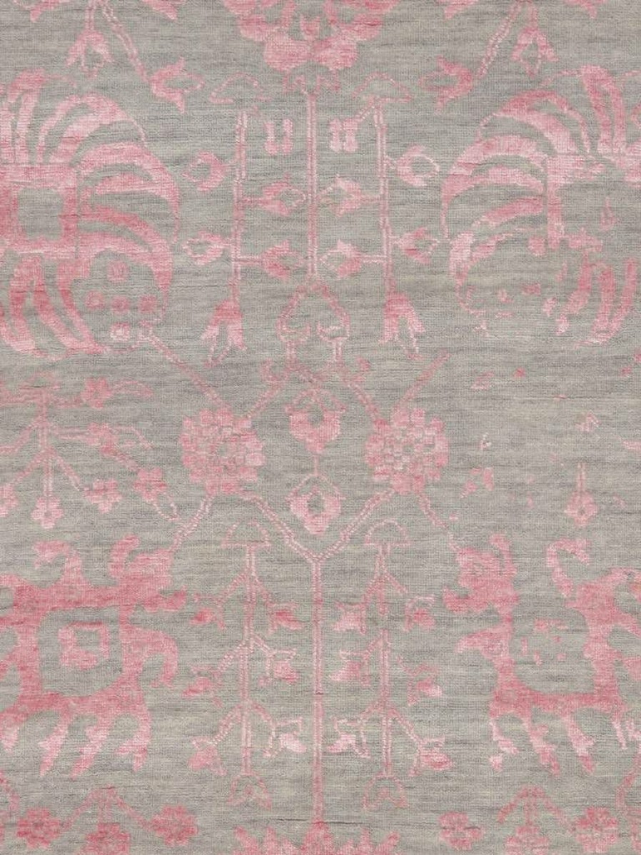 New * Outlet Transitional Collection Hand-Knotted Silk And Wool Area Rug- 9'11" X 14 0 Pasargad Home Vase-3Bp 10 14