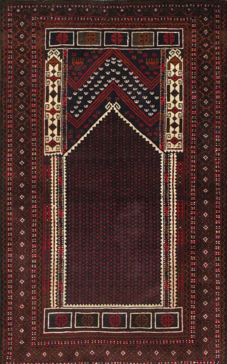 Wholesale * Large Choice Balouch Colletion Hand-Knotted Lamb'S Wool Area Rug- 2 9 X 4 7 Pasargad Home 043928