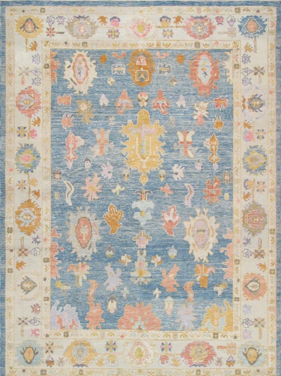 Best * Large Choice Pasargad Home Oushak Collection Hand-Knotted Wool Area Rug- 9'10" X 13 1 Pasargad Home 980308 10 13