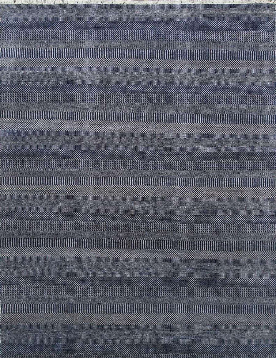 New * Crazy Deals Transitiona Collection Hand-Kontted Silk & Wool Area Rug-10 1 X 14 5 Pasargad Home Grass-Nvy 10 14