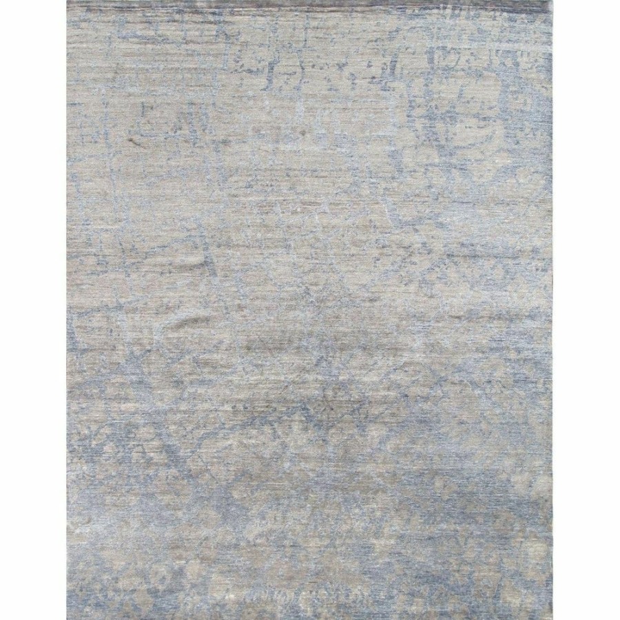 Online * Modern Hand-Knotted Grey Area Rug- 9 1" X 11'10" Promotion Pasargad Home