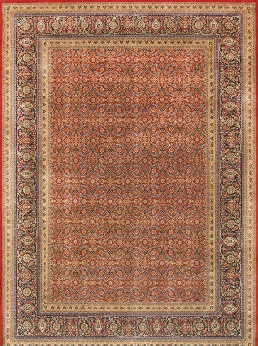 Hot * Quick Expedition Tabriz Collection Hand-Knotted Lamb'S Wool Area Rug- 3 0 X 5 0 Pasargad Home Herati Rust 3X5