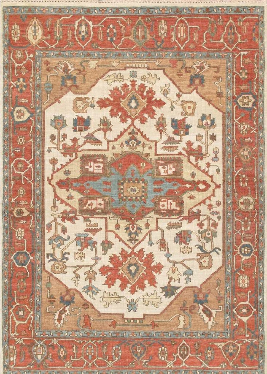 Clearance * Excellent Quality Pasargad Home Serapi Collection Hand-Knotted Wool Area Rug, 11 8 X 14'10", Ivory Pasargad Home Ph-04 12 15